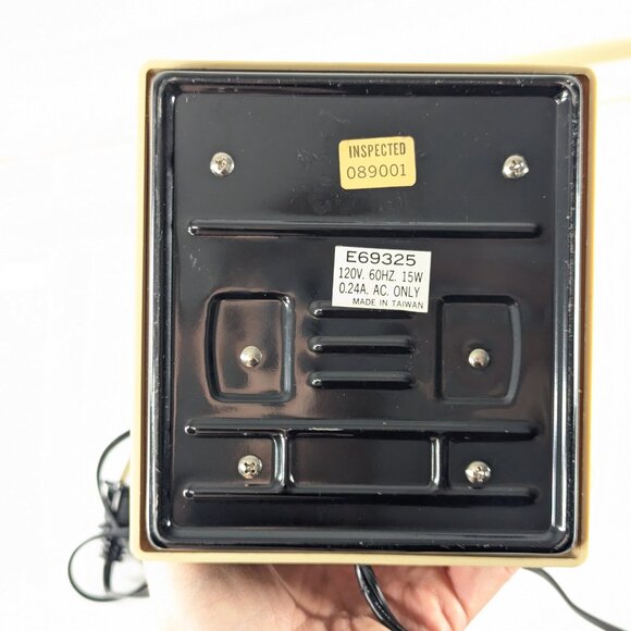 Vintage Beige Adjustable Gooseneck Fluorescent Desk Lamp with pen storage - Picture 11 of 15